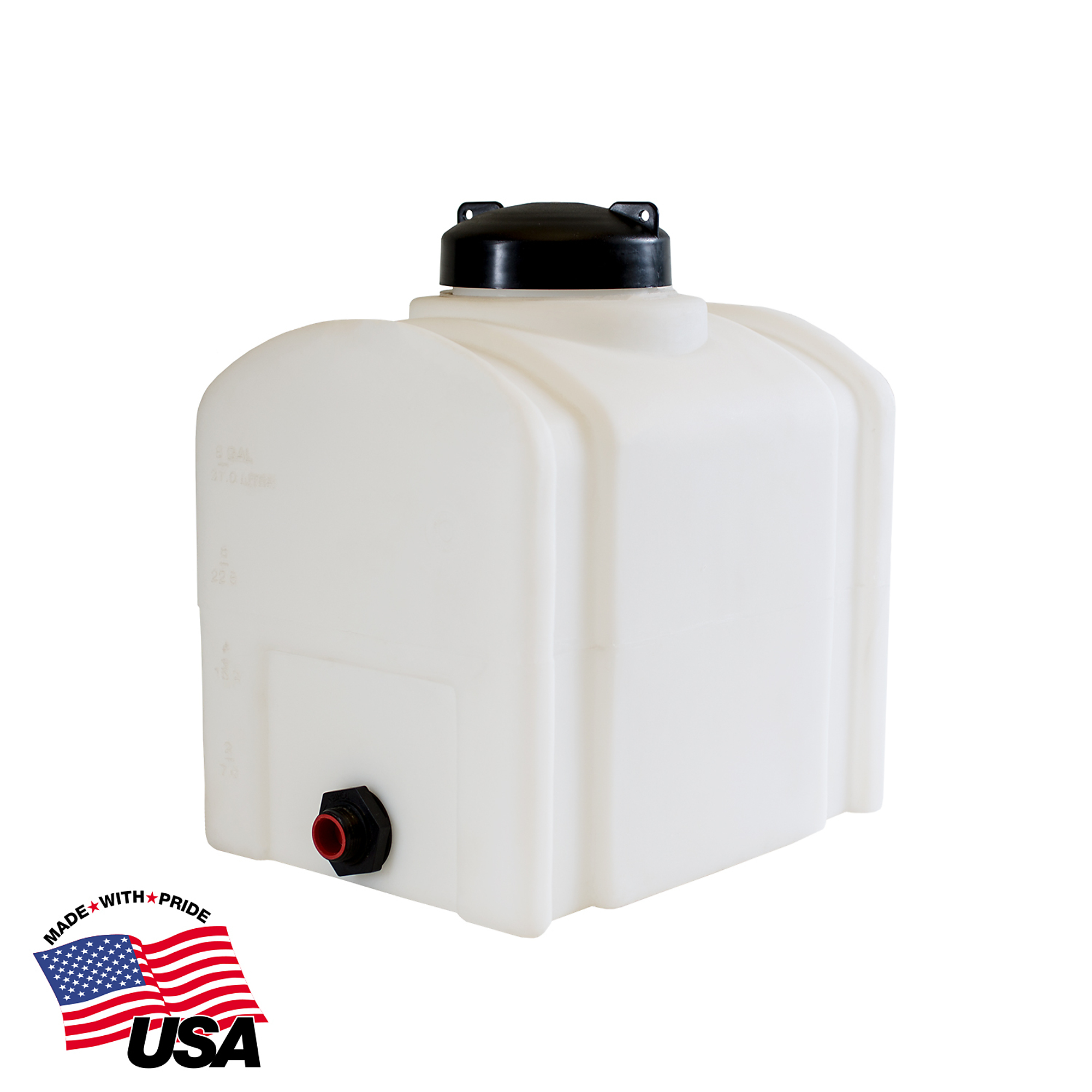 Romotech Poly Water Storage Tank, 8 Gal., UV Protected, Nonflammable Liquid, Model# 82123879